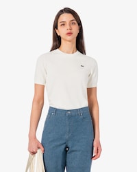 베이직 크루넥 반팔 스웨터