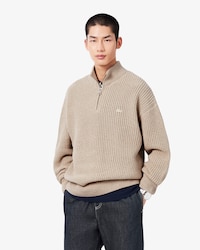 릴렉스 핏 반집업 풀오버