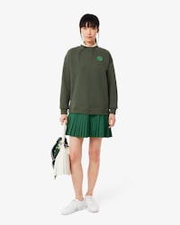 플리츠 믹스 스웻셔츠 드레스