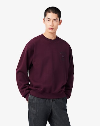 라코스테 워딩 크루넥 스웻 셔츠