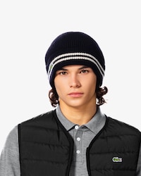 라운드 울 니트 모자