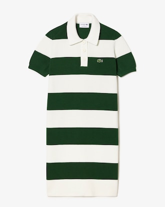 스트라이프 폴로 드레스