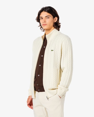 케이블 집업 가디건