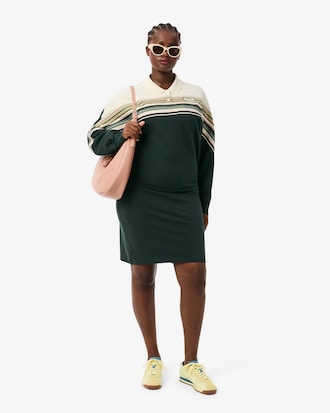 MIF 베트윙 소매 폴로 드레스