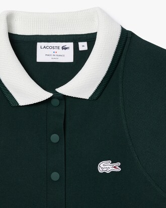 메쉬 믹스 폴로 드레스