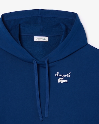 그래픽 포인트 후드 스웻셔츠