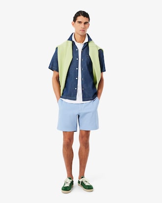 테니스 코트 L로고 반팔 폴로 셔츠