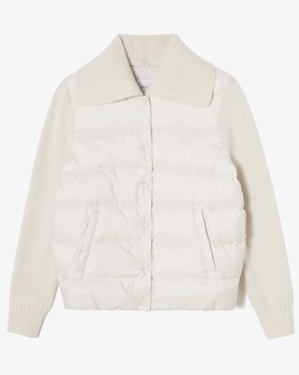 니트소매 경량 다운