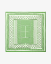 테니스 코트 프린트 스카프