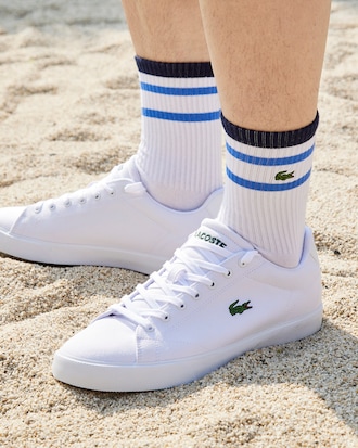 남성용 컬러 티핑 미들 양말