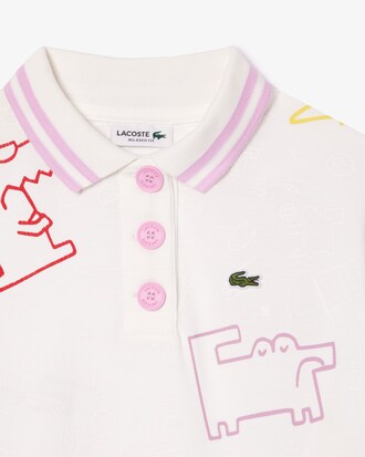 여아 그래픽 패턴 반팔 드레스