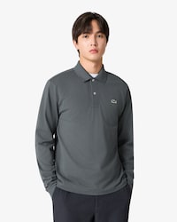 프렌치 레귤러핏 긴팔 베이직 폴로 셔츠