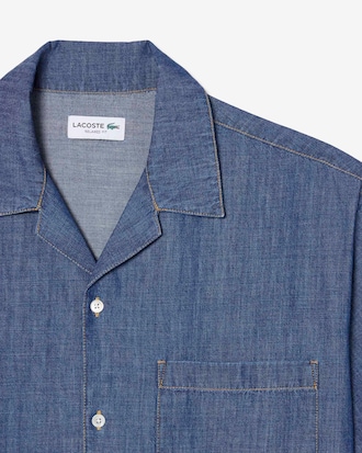 화이트 스티치 풀오버 셔츠