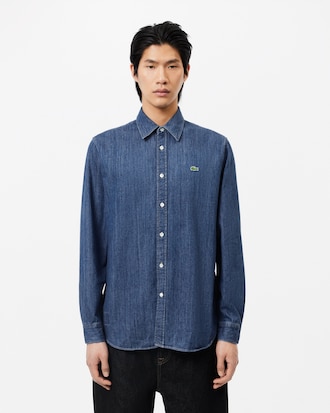 데님 셔츠 인디고