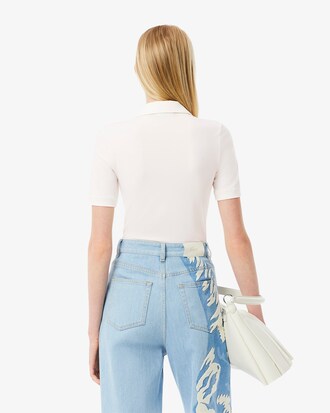 여성 슬림핏 버튼 폴로