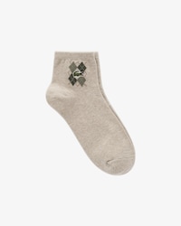 남성 아가일 앵클 양말