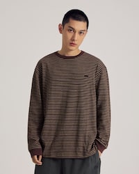 멀티 스트라이프 긴팔 티셔츠