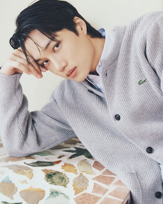 크루넥 방모 가디건