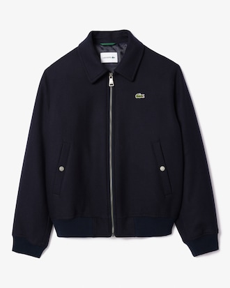 울 블렌드 에비에이터 자켓