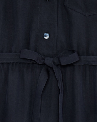 오픈워크 디테일 셔츠드레스