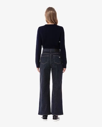 세미 와이드 데님라이크 팬츠