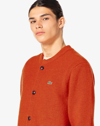 크루넥 방모 가디건