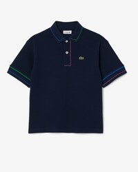 키즈 컬러 파이핑 반팔 폴로