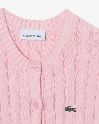 케이블 반팔 가디건