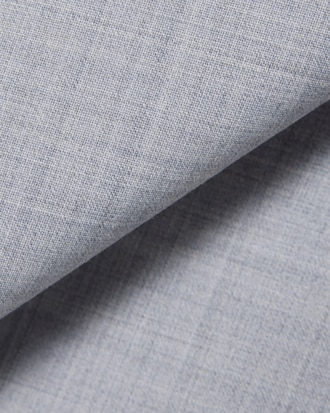 하이넥 가슴 절개 블루종