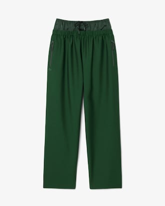 남성 울 트윌 더블 웨이스트 트랙 팬츠