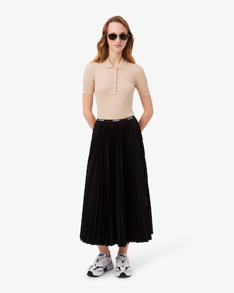 에센셜 롱 플리츠 스커트