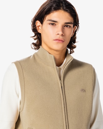 이중직 지퍼 베스트