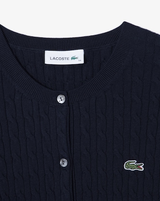 케이블 긴팔 가디건