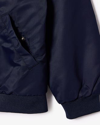 빅크록 프린트 테디 자켓