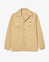 오픈 카라 트윌 셔츠