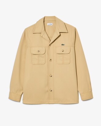 오픈 카라 트윌 셔츠