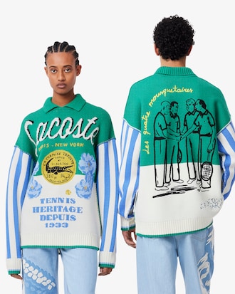 메리노울 La chemise Lacoste 오버사이즈 스웨터