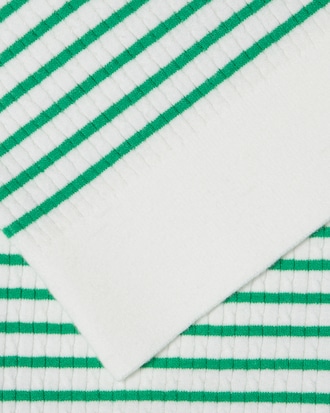 케이블 반팔 폴로 스웨터