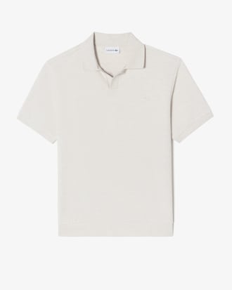 오픈 카라 텍스쳐 폴로