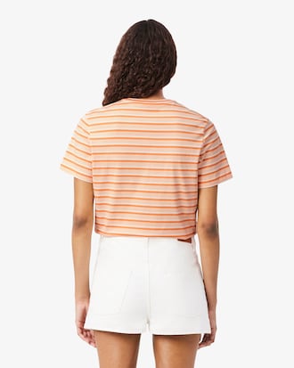 멀티 스트라이프 반팔 티셔츠