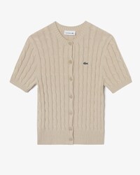 케이블 반팔 가디건