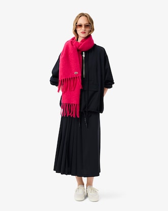 울혼방 후드 하프집업 점퍼