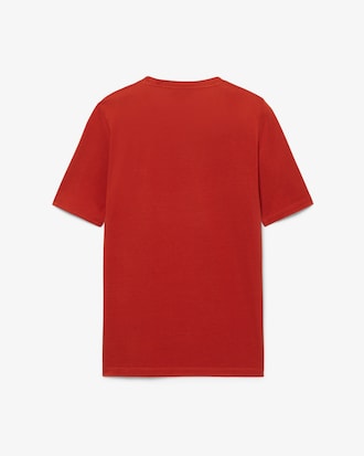 남성 실크 피케 슬림 크루넥 티셔츠