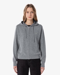 울 후드집업 스웨터