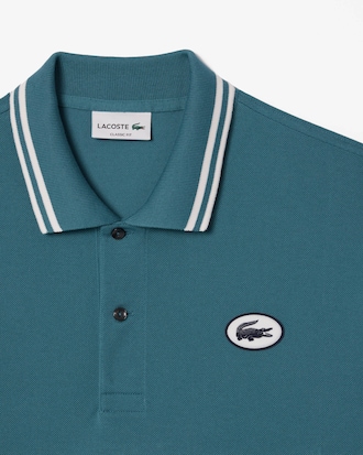 배색 팁핑 & 퍼프 뱃지 매치 폴로