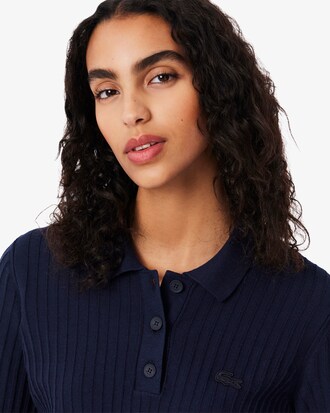 울코튼 긴팔 폴로 스웨터