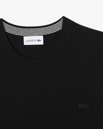 솔리드 반팔 크루넥 스웨터