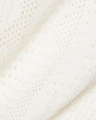 메쉬 슬리브리스 스웨터