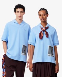 슬릿 디테일 오버사이즈 폴로