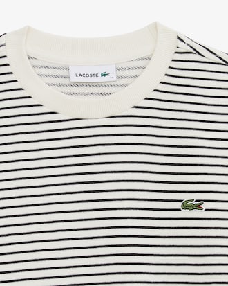 스트라이프 크루넥 스웻셔츠